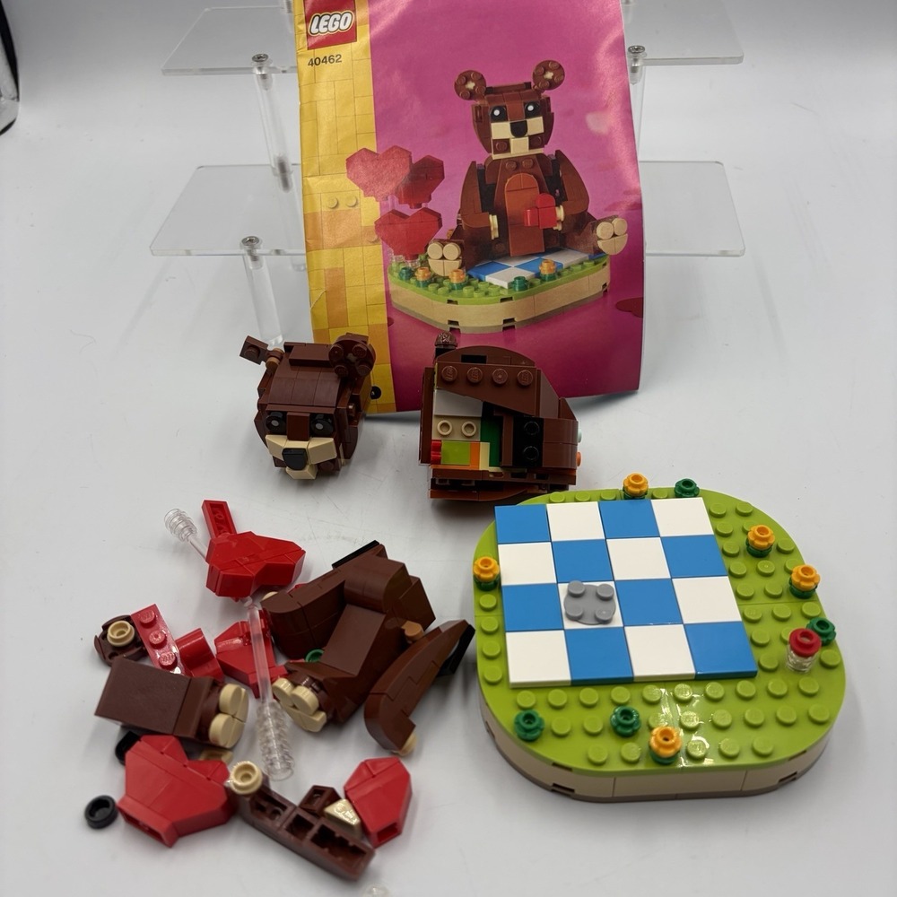 LEGO 40462 Iconic Valentine's Brown Bear‎ Building Toy Set Holiday Love Opened